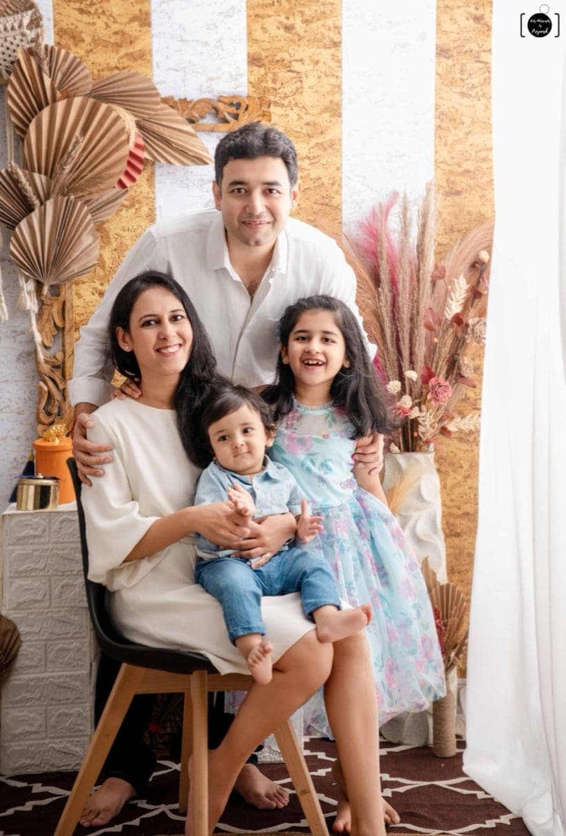 Family portrait photoshoot preview — lifestyle session in Delhi park by Priyansh Bhardwaj.